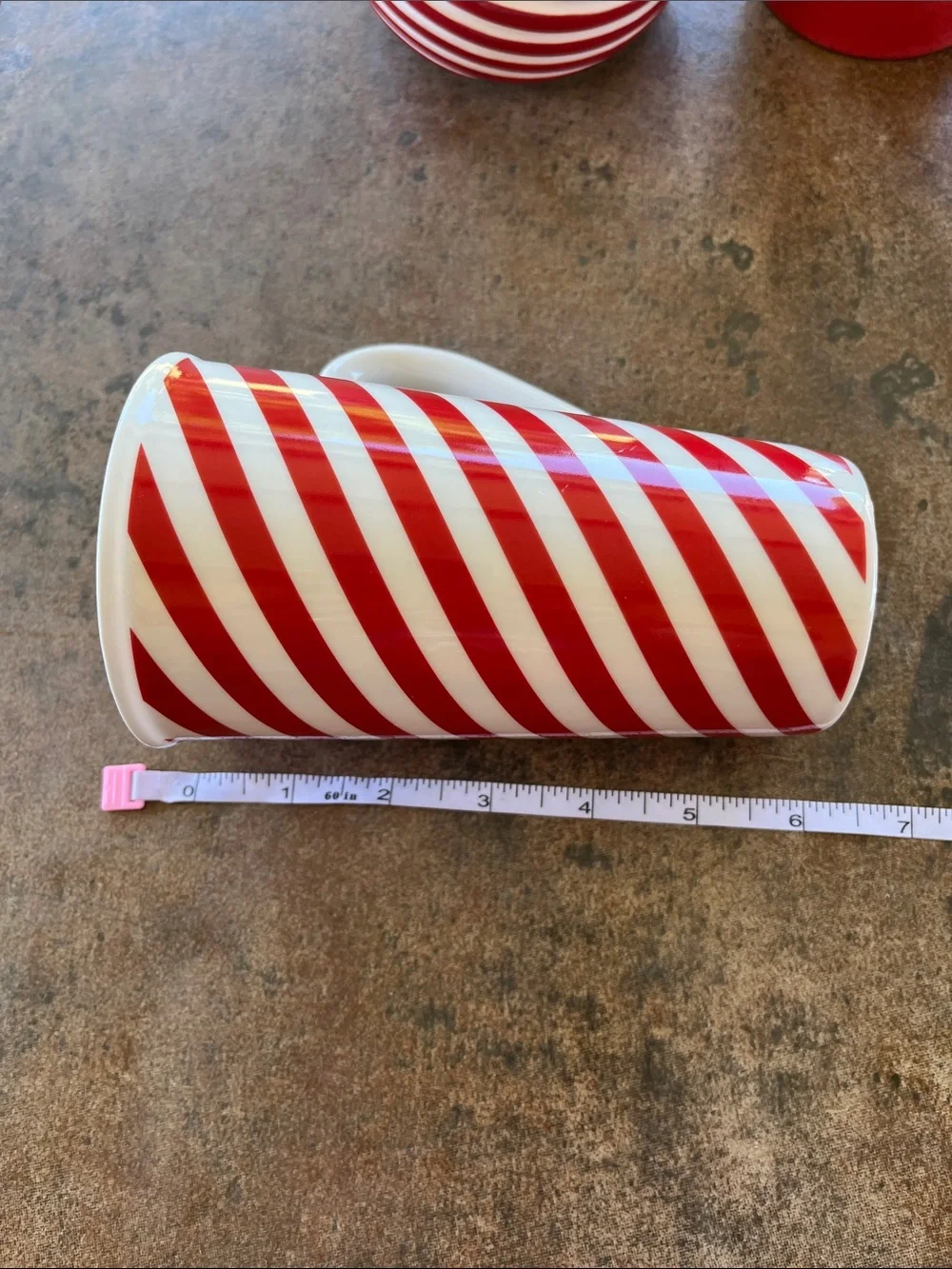 Starbucks 2914 Holiday Candy Cane  Ceramic Travel Mug